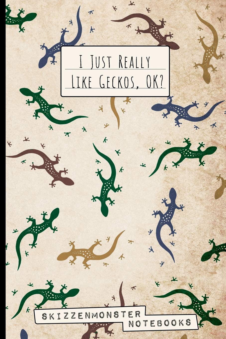 I Just Really Like Geckos, Ok?: Gecko-Art Notebook | 120 Dot-Grid and Blank Pages for Gecko-Lovers