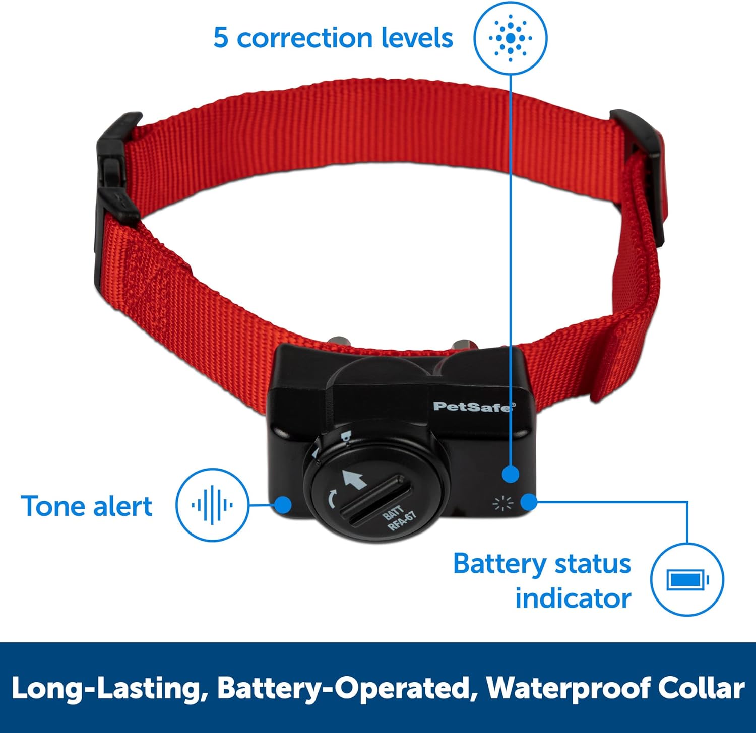 PetSafe Wireless Pet Fence Pet Containment System, Covers up to 1/2 Acre, for Dogs over 8 lb, Waterproof Receiver with Tone / Static Correction - From The Parent Company of INVISIBLE FENCE Brand : PetSafe : Wireless Pet Fence Products : Pet Supplies