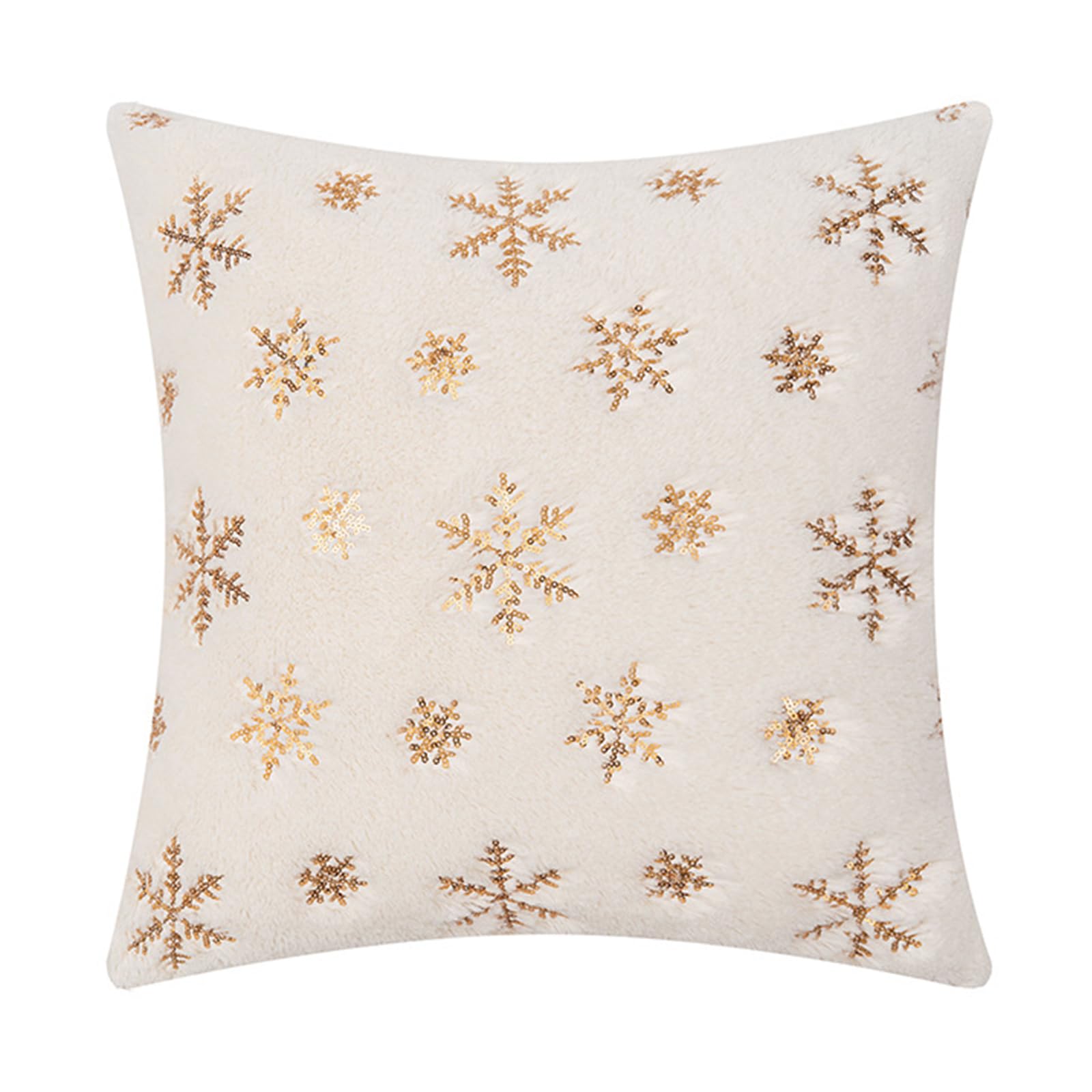 Hsioluted Snowflake Pillowcase Cushion Cover Christmas Cushion Covers Winter Sofa Couch Decoration Pillow Cover Snowflake