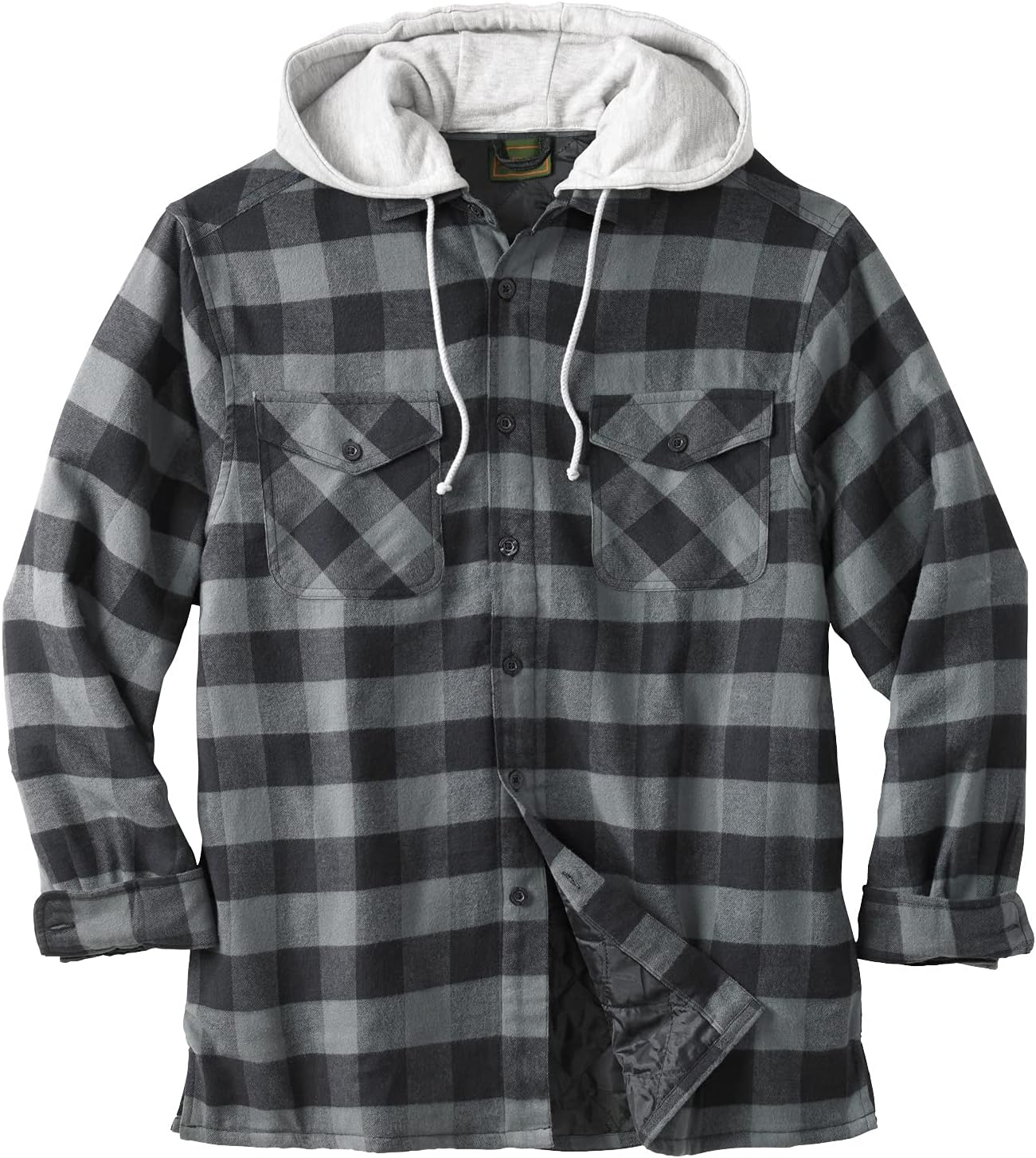 Boulder Creek by KingSize Men's Big & Tall Removable Hooded Shirt Jacket