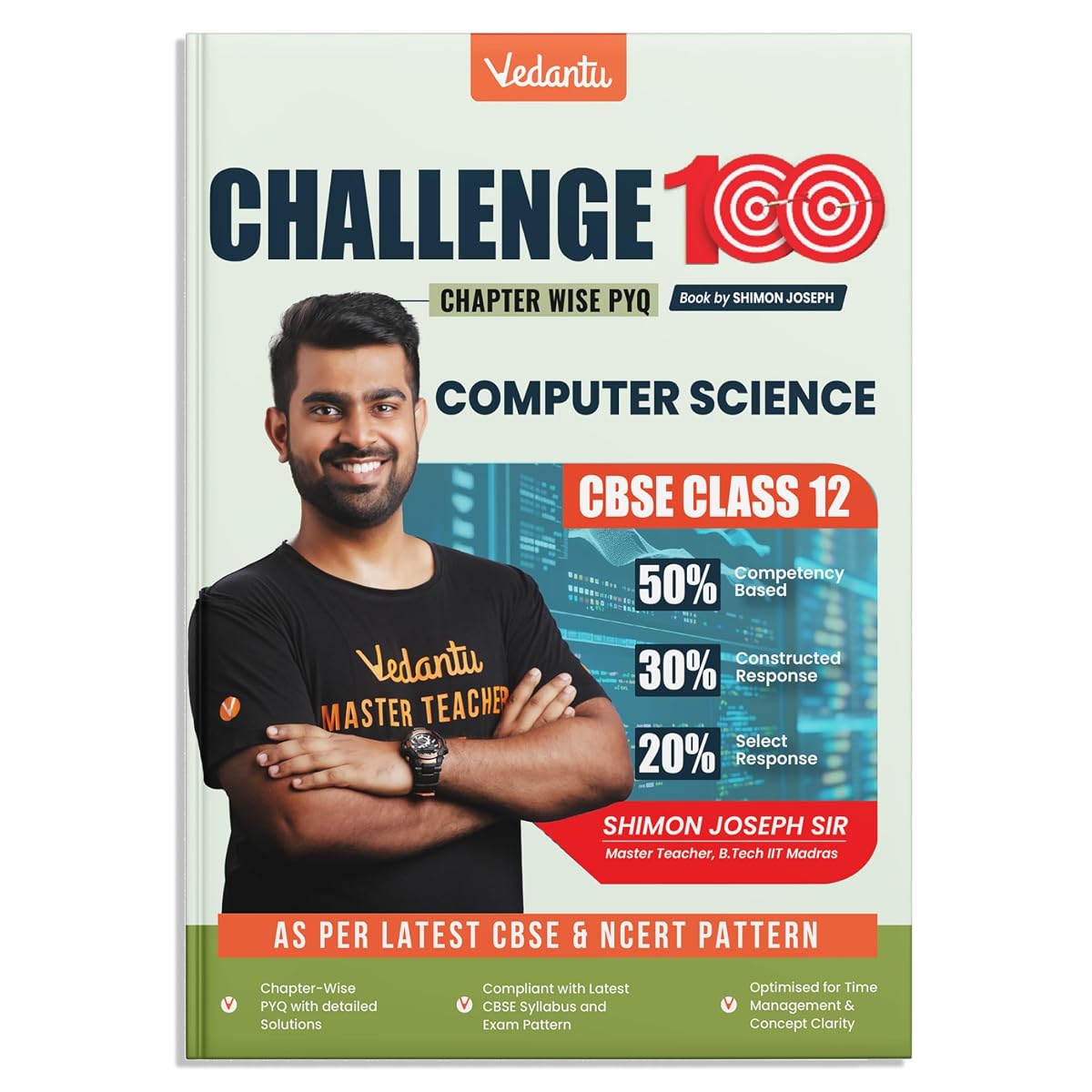 Vedantu Challenge 100 Computer Science PYQ Book for CBSE Class 12 2026 |