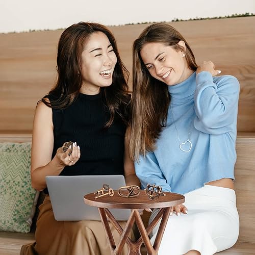 Miniatura 8 de 3 juegos de rompecabezas de metal divertidos  Juguetes 3D de mente para adultos  Desafío de inteligencia intelectual para adolescentes  Regalo