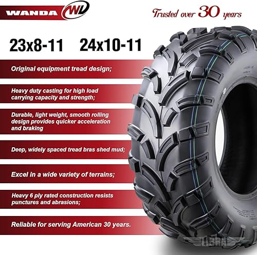 Vista 41 de WANDA P373 Juego de 4 neumáticos para ATV/UTV