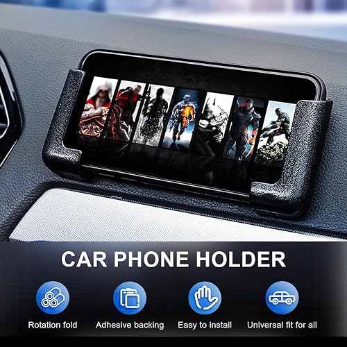 Miniatura 2 de Soporte adhesivo para teléfono de automóvil, soporte multifuncional para tablero de instrumentos y asiento, soporte autoadhesivo para teléfono móvil