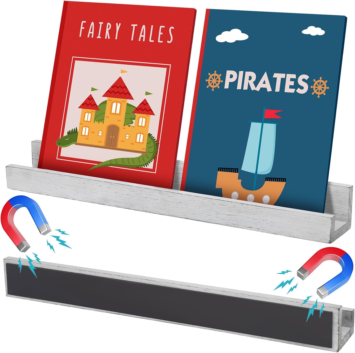 Tanlade 2 Book Shelf for Whiteboard Shelf