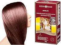 Henna em Pó Natural 50g - Surya Brasil - Castanho Acinzentado