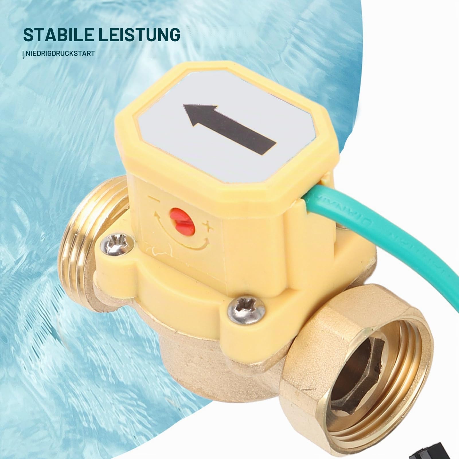 Magnetischer Wasserdurchflusssensor Schalter Einstellbare automatische elektronische Schaltersteuerung für niedrigen Wasserdruck 220 V G3 / 4-G3 / 4-Gewinde