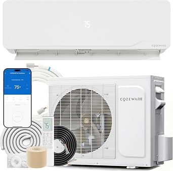 12000 BTU Mini Split AC/Heating System 230V 20 SEER2 Ductless