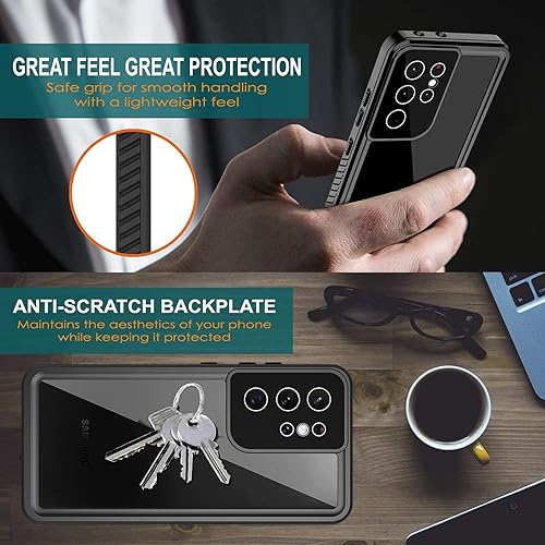 Miniatura 5 de ANTSHARE Funda para Samsung Galaxy S21 Ultra a prueba de golpes impermeable con protector de pantalla integrado 360 de cuerpo completo, resistente a