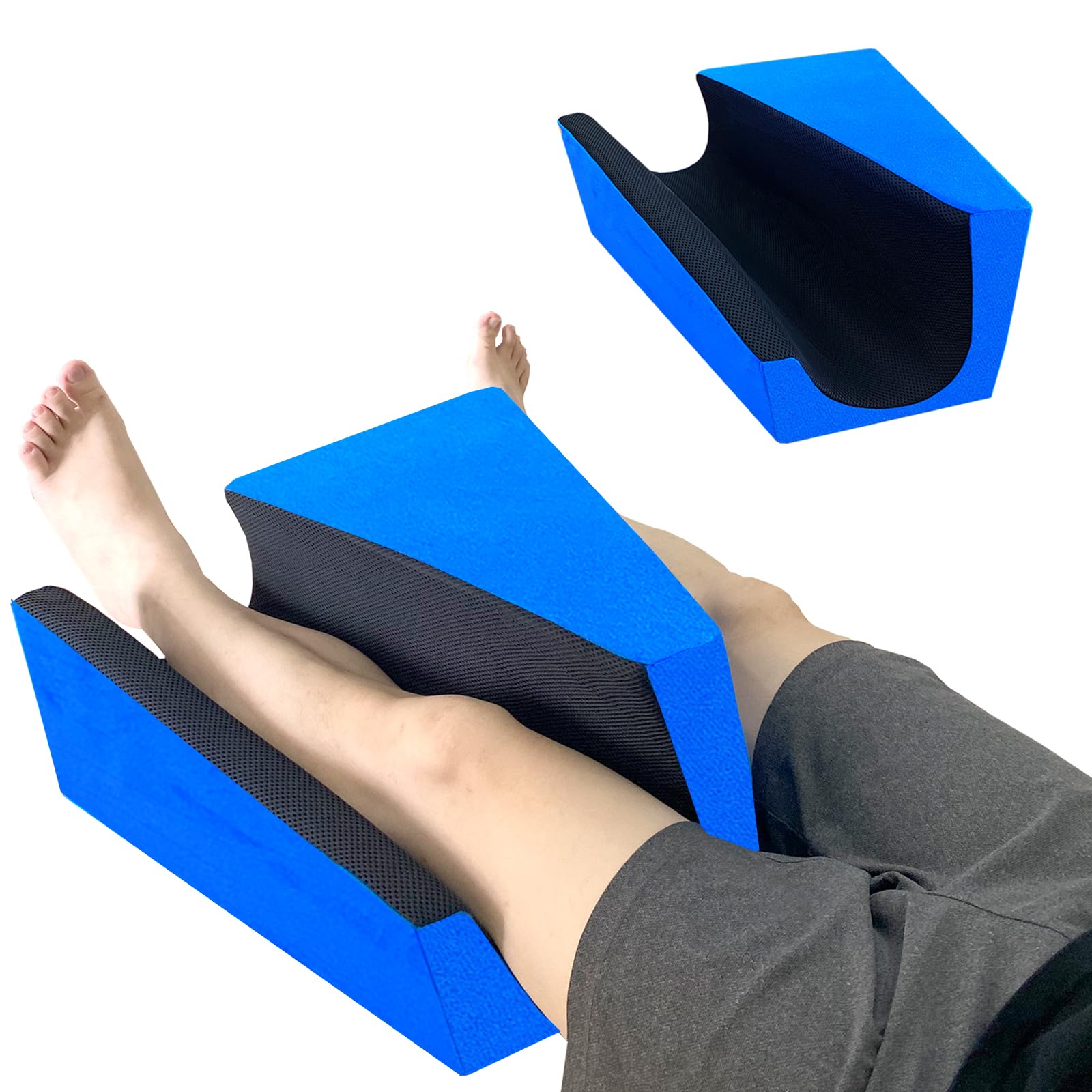 Hip Abduction Pillow Knee Wedge Leg Lifter for After Knee Surgery Replacement Recovery Aids Hip Abductor Pillow Maintain Leg Fixators While Sleeping (Left)