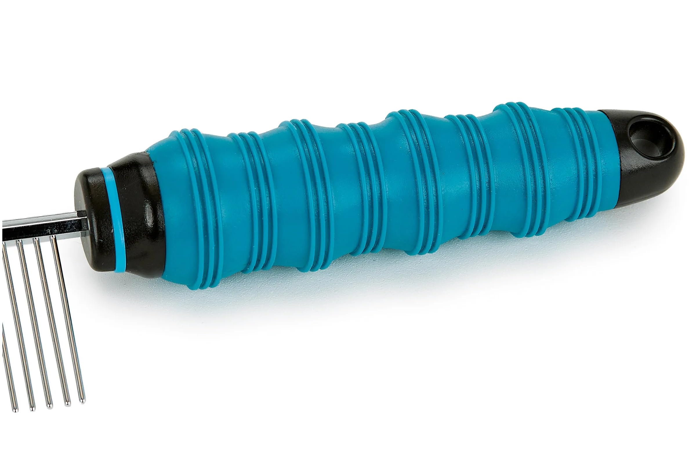 Dog and Cat Dematting Tools Ergonomic Coat Tangle Removing Comfort Grip Kits Too (9 inch Double Coat Comb)