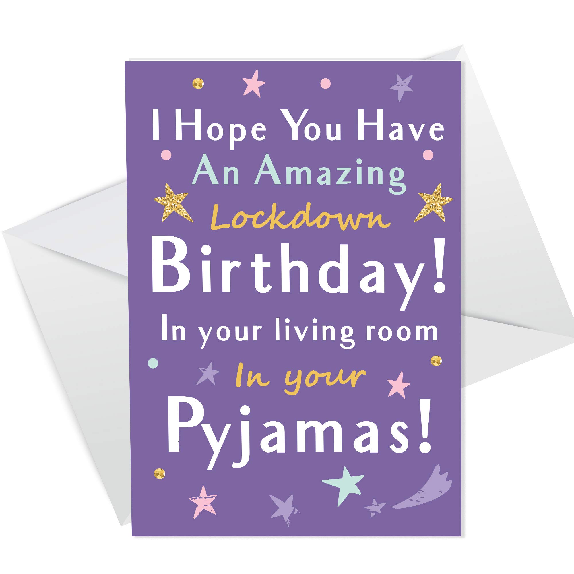 RED OCEAN Funny Lockdown Birthday Card Novelty Greeting Card For Friend Daughter Sister