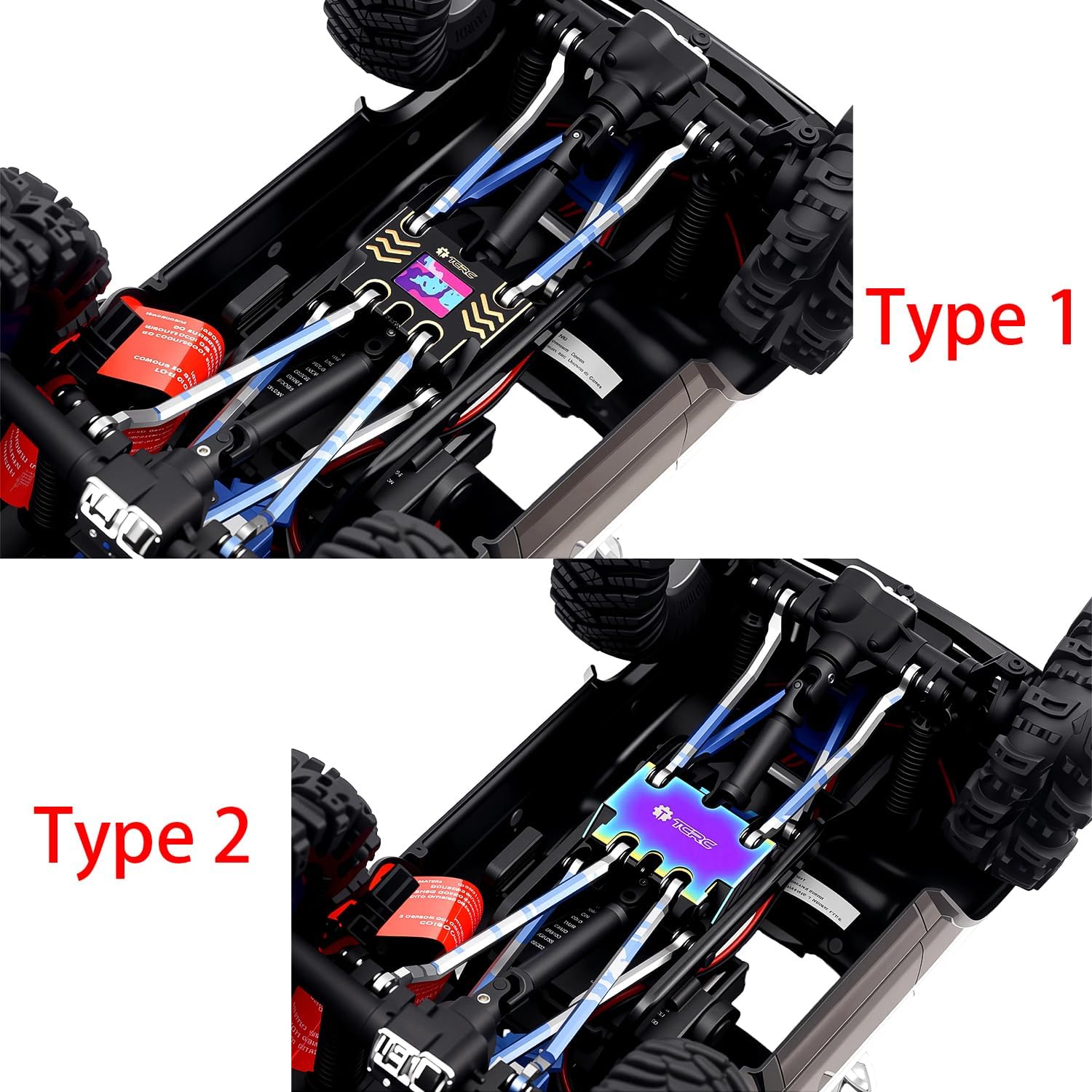 Brass High Precision CNC Machined Skid Plate with Colorful Stainless Steel Chassis Armor for 1/18 TRX4M Defender Bronco F-150 High Trail Crawler Truck Upgrade,Black Coating
