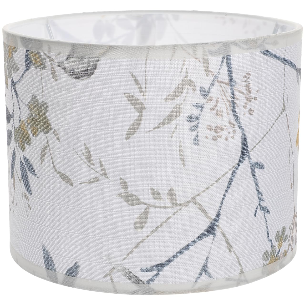 UPKOCH Decorative Floral Lampshade Replacement for Table Lamp Modern Fabric Light Cover with Bird Pattern 8.66X8.66X6.69In for Bedroom Living Room