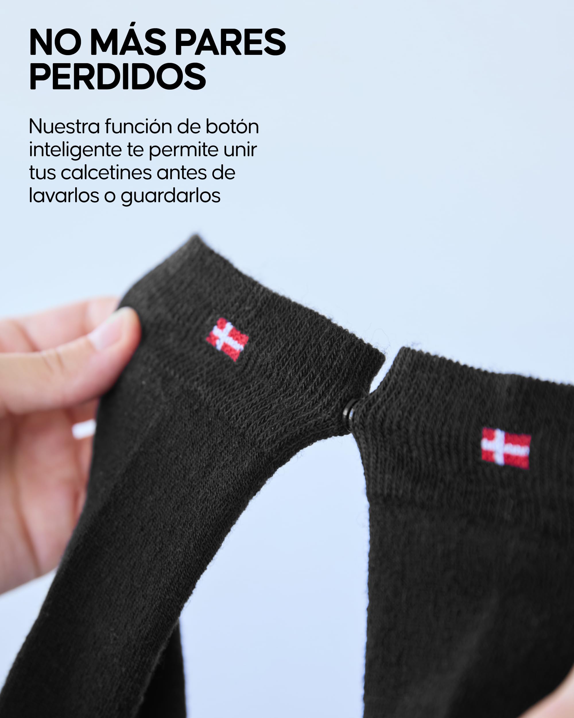 DANISH ENDURANCE Calcetines Lana Merino con Botón, Ejecutivos, 3 y 5 Pack