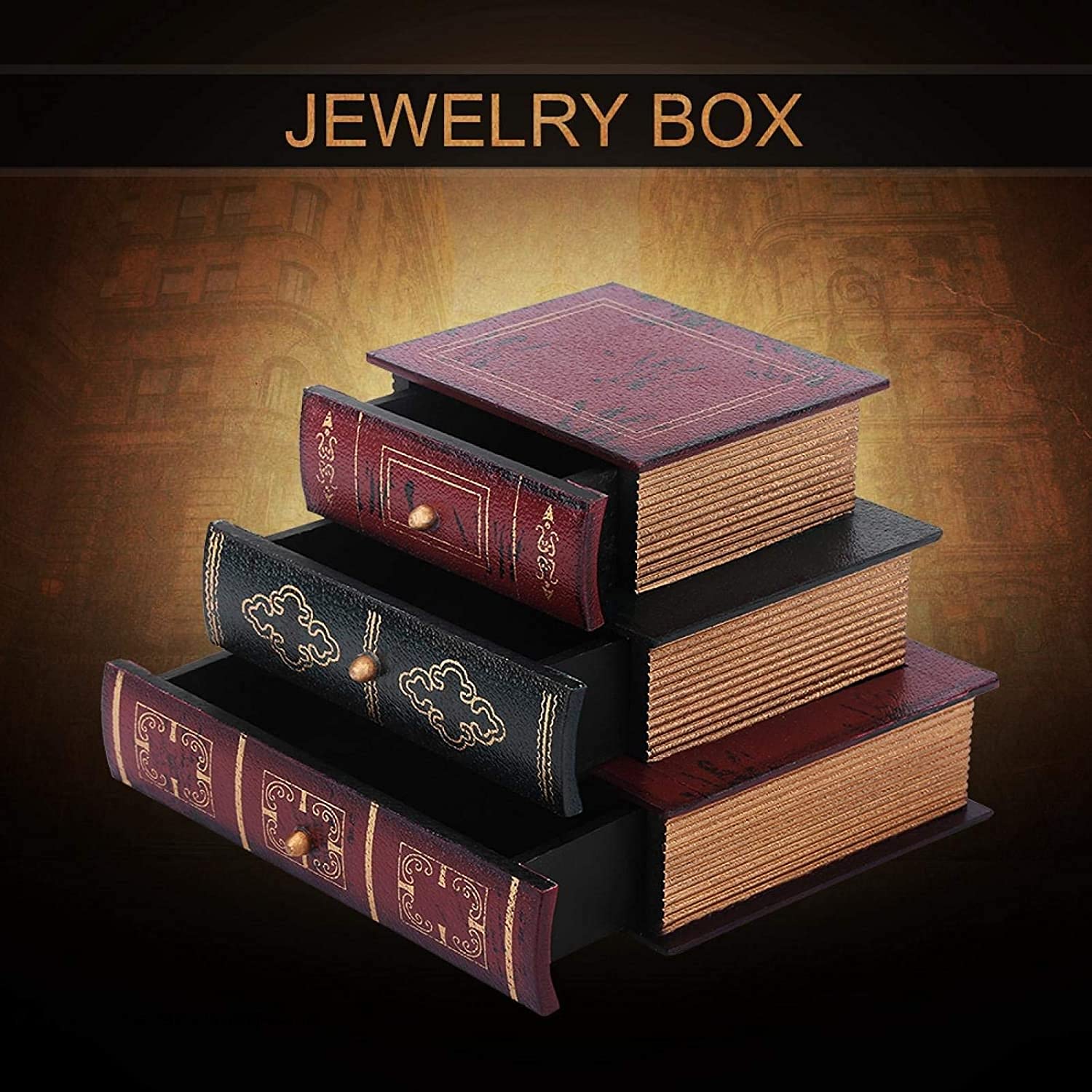 Boîte Livre Secret Décorative - Compartiment Caché, Rangement Discret 26x17x4 Cm Pour Maison Ou Bureau