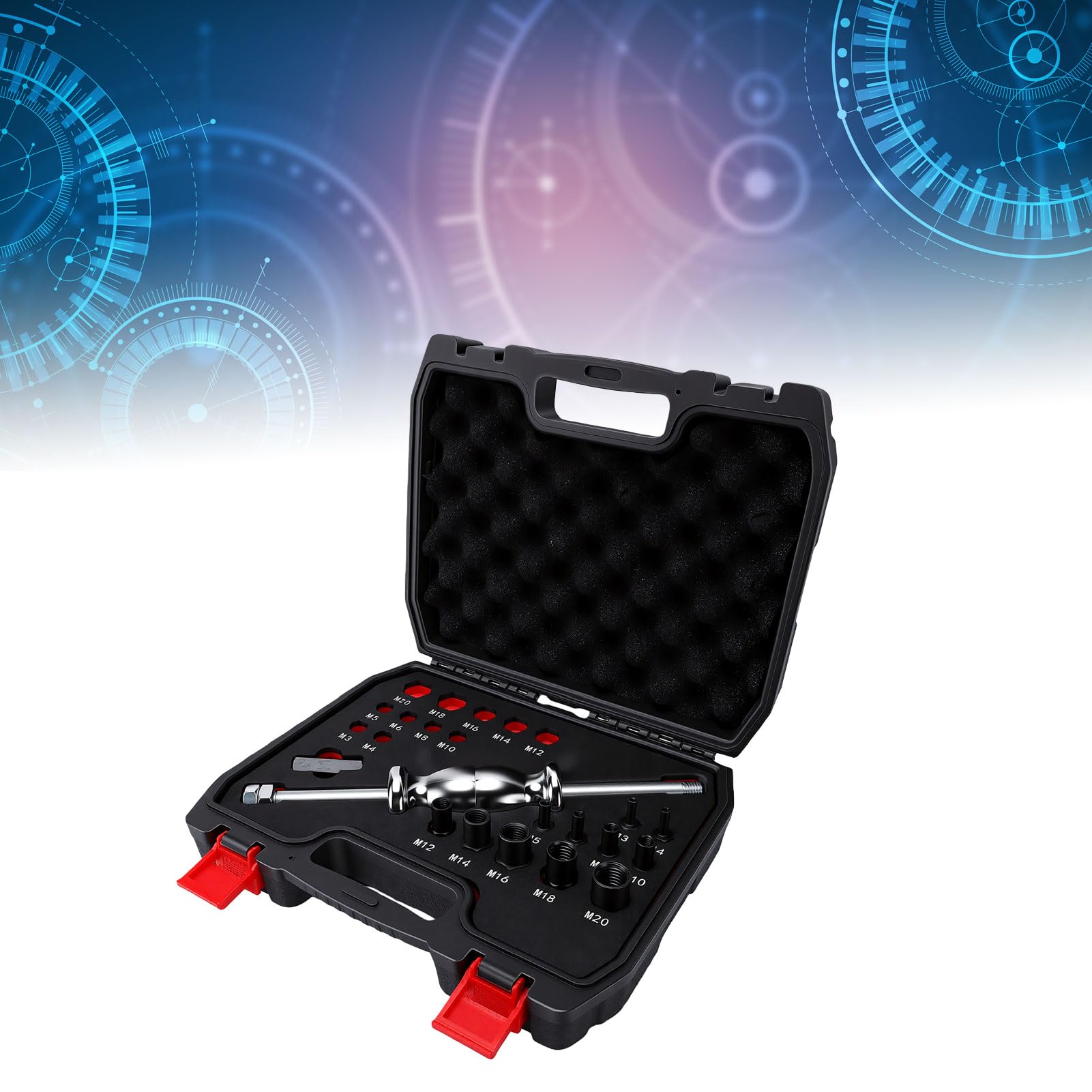 Fafeicy Kit de Extracción de Pasadores con Adaptadores de M3 a M20