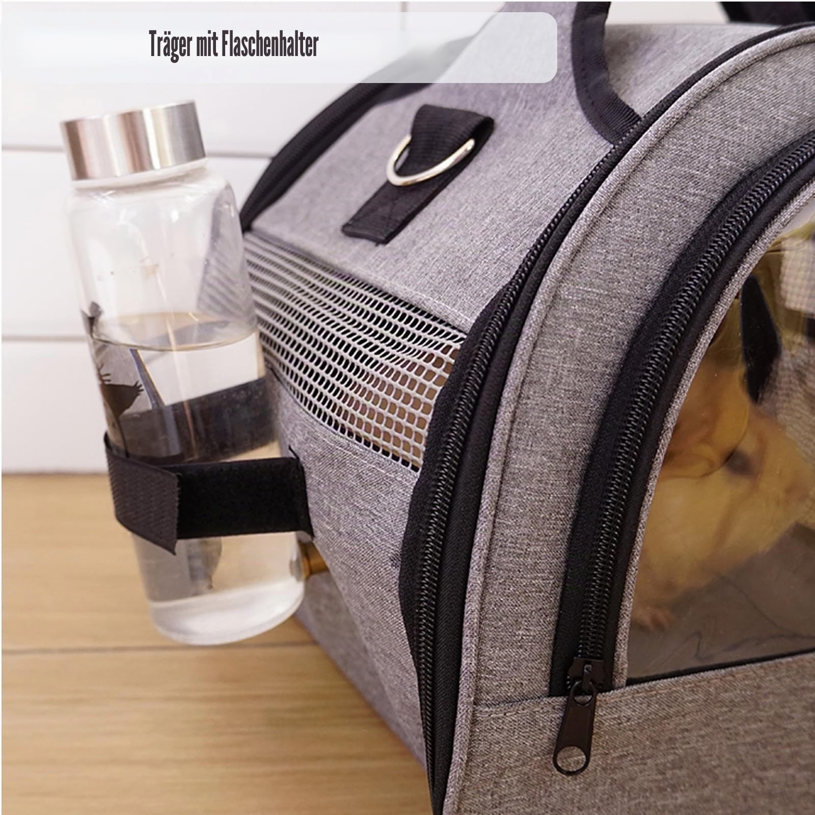 Tragetasche Kaninchen,transportbox meerschweinchen für 2 Tiere,transportboxs kleine Haustiere, Hamster, Vogel, Hasen, Tiertasche mit stabilem Griff und wasserdichtem Pad, einfaches Reisen