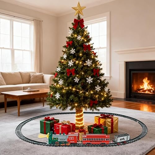 Miniatura 3 de Juego de tren eléctrico de Navidad  Juegos de tren con vapor para debajo del árbol de Navidad, trenes eléctricos, juguetes para decoración de