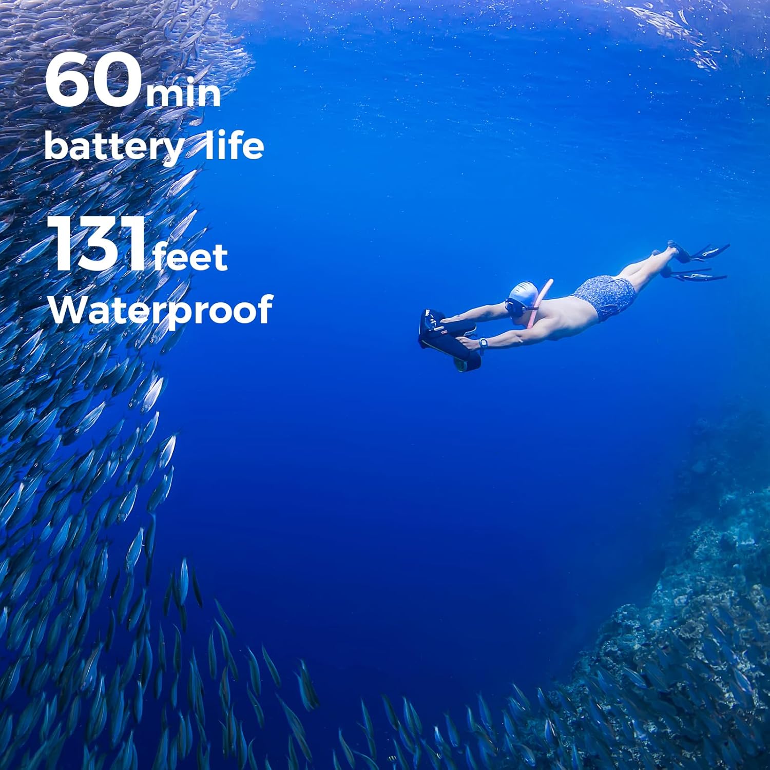 Navbow Navbow Plus Smart Professional Professional Scooter Underwater Dual Motors With Action Camera 3 WITHDAY SEPTION 4.47 MPH 60 minutes 131FT Pool Schooling Scooter for adults 5 71AZ 92PTSL. AC SL1500