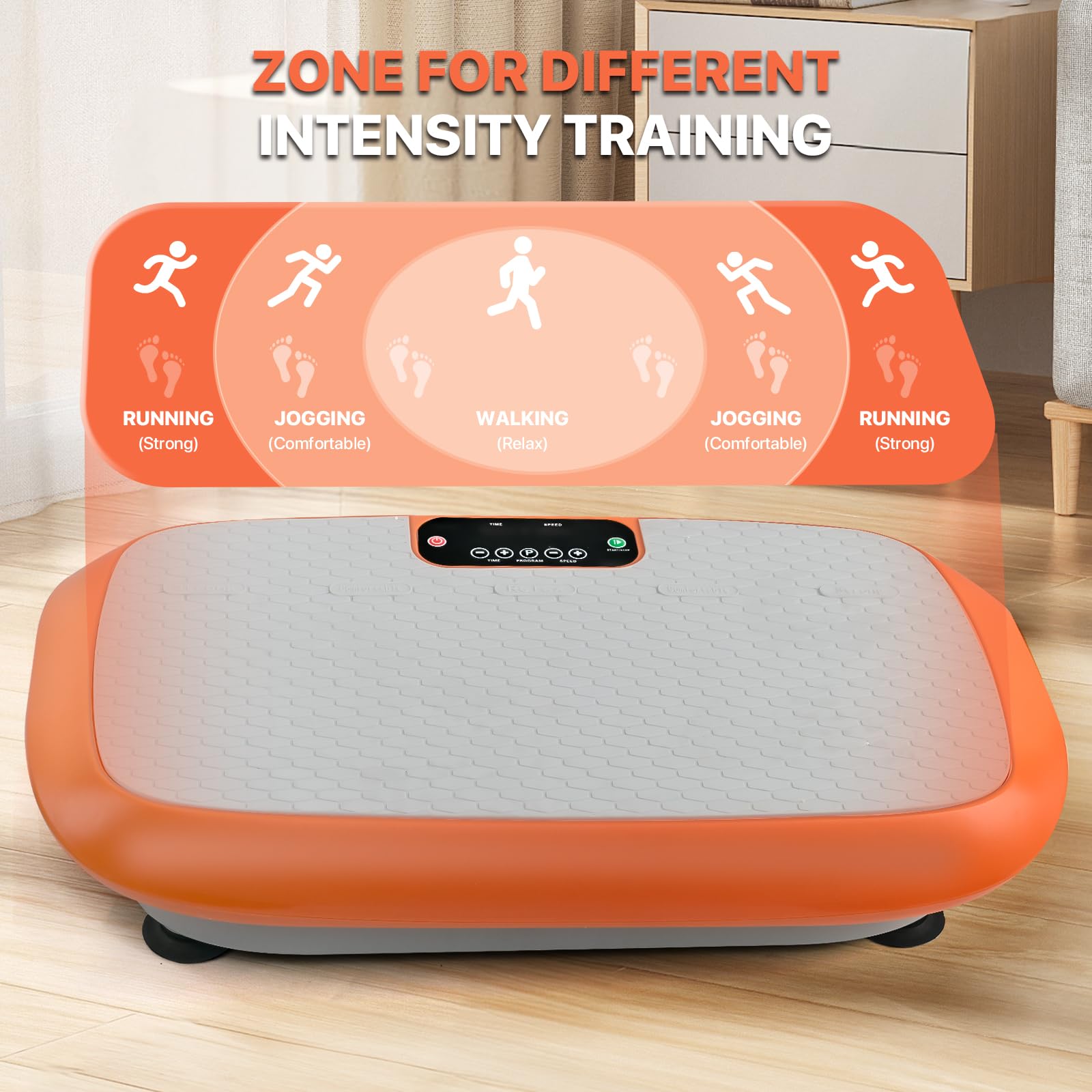Macchina per esercizi con piastra vibrante per attrezzature fitness dimagranti, piattaforma vibrante per fitness a casa, drenaggio linfatico scuotitore per tutto il corpo 99 velocità regolabili