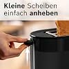 Bosch Compact Toaster MyMoment TAT2M123 Integrated Bun Attachment with Defrost Function Automatic Shut-Off Lift Function Bread Centring Perfect for 2 Slices 800 Watt Matte Black