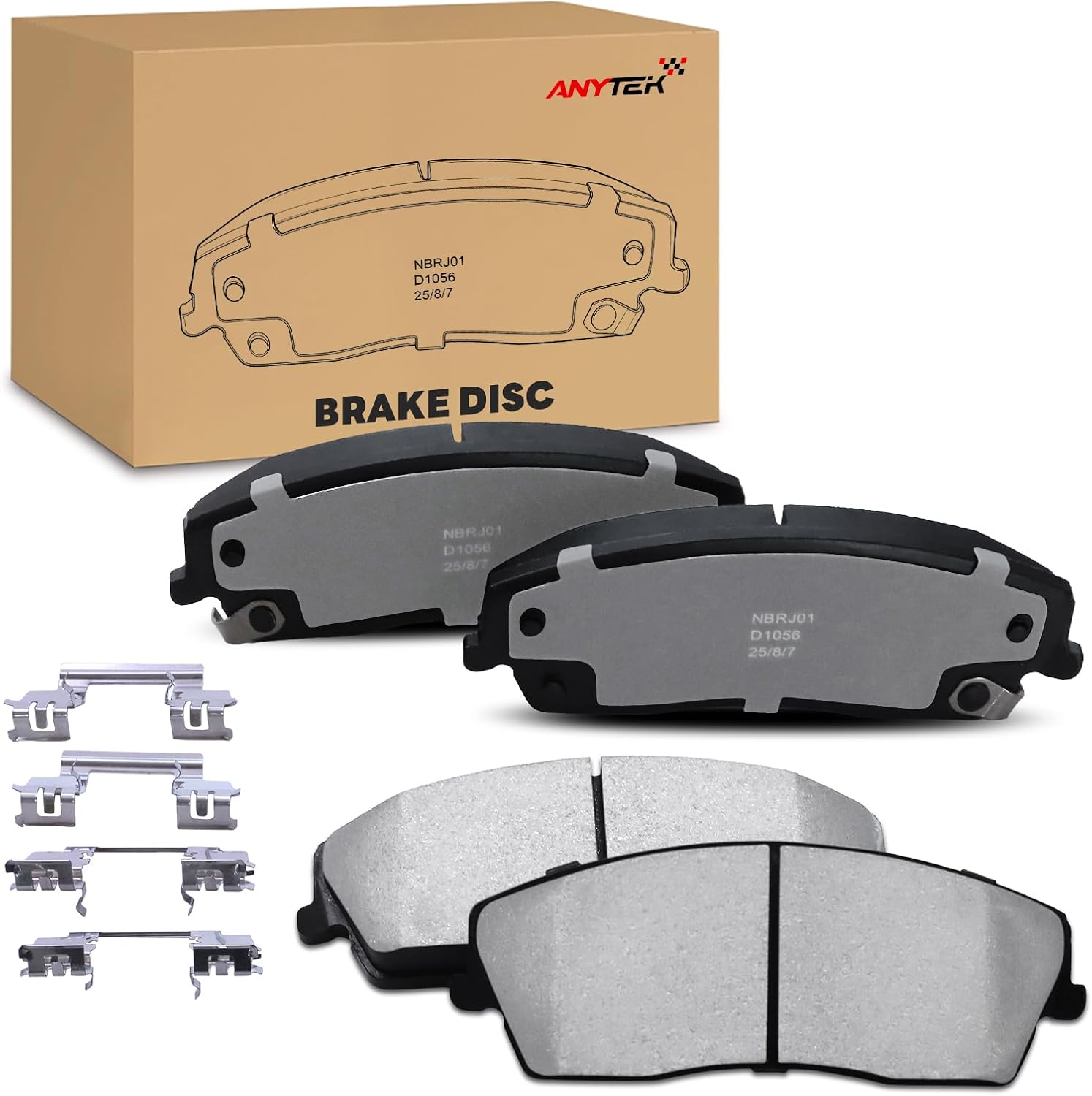 Front Disc Brake Rotors & Pads for Dodge Challenger 2009-2022 for Charger 2006-2023 for Magnum 2005-2008 for Chrysler 300 2005-2023 Replace# 53022 D1056