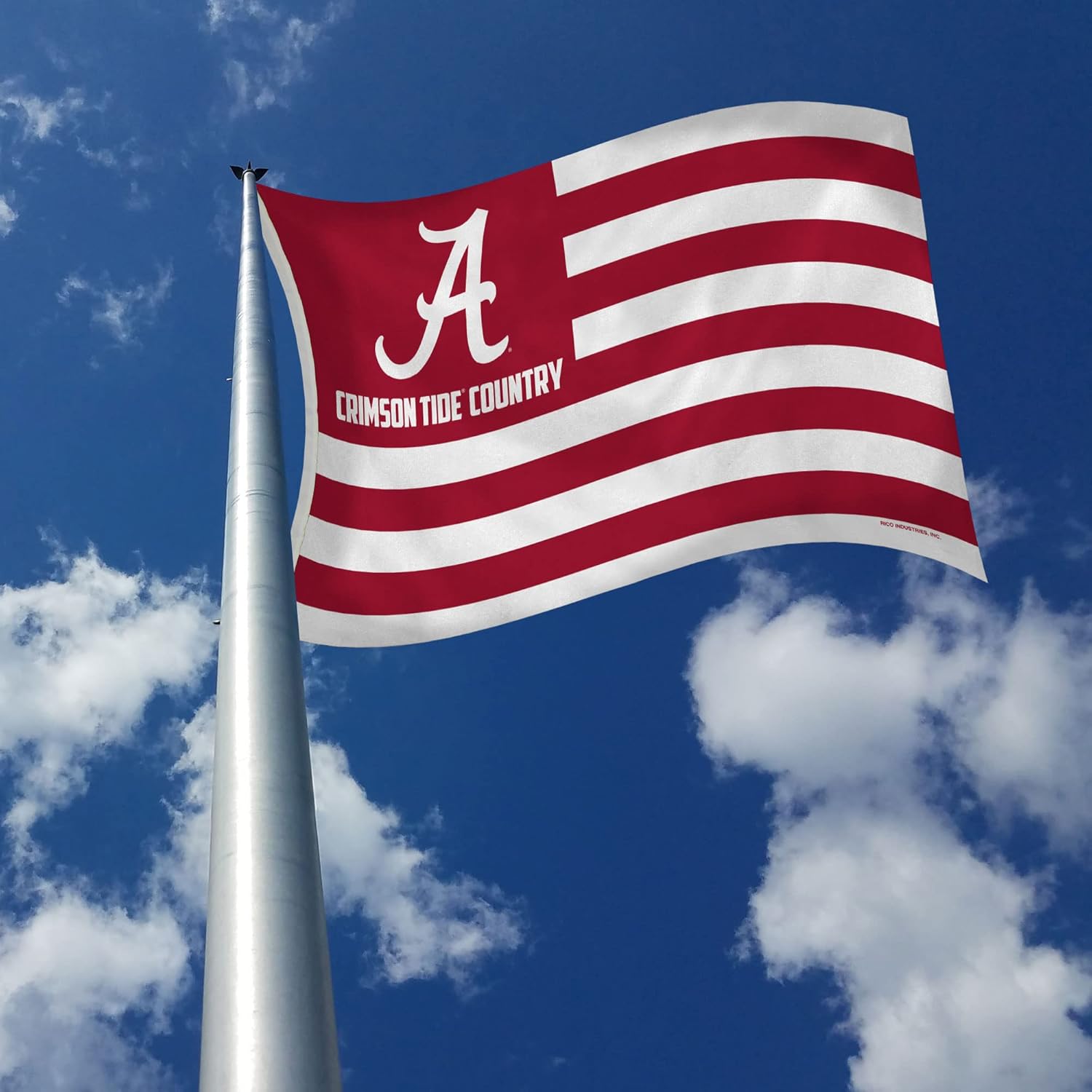 Rico Industries NCAA Alabama Crimson Tide Country 3' x 5' Banner Flag 3' x 5' Banner Flag Single Sided - Indoor or Outdoor - Home Décor