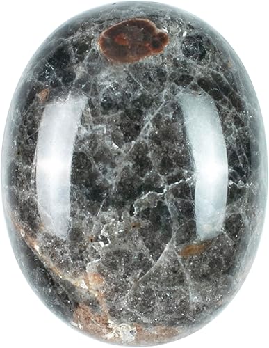 Miniatura 1 de Crocon Jaspe de maní de 1.969 in, piedra ovalada grande de palma de 900 quilates, para masaje de bolsillo natural, equilibrio de chakras, piedras