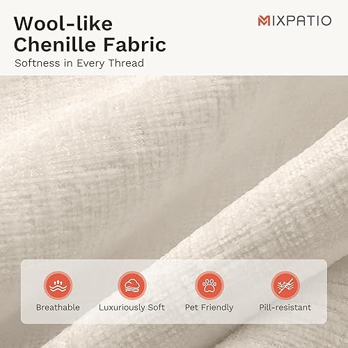 Miniatura 7 de Juego de sofá modular Cloud en forma de U, asiento profundo de 3 piezas, sofá modular de 6 plazas y brazos extraíbles, felpilla de felpa para sala