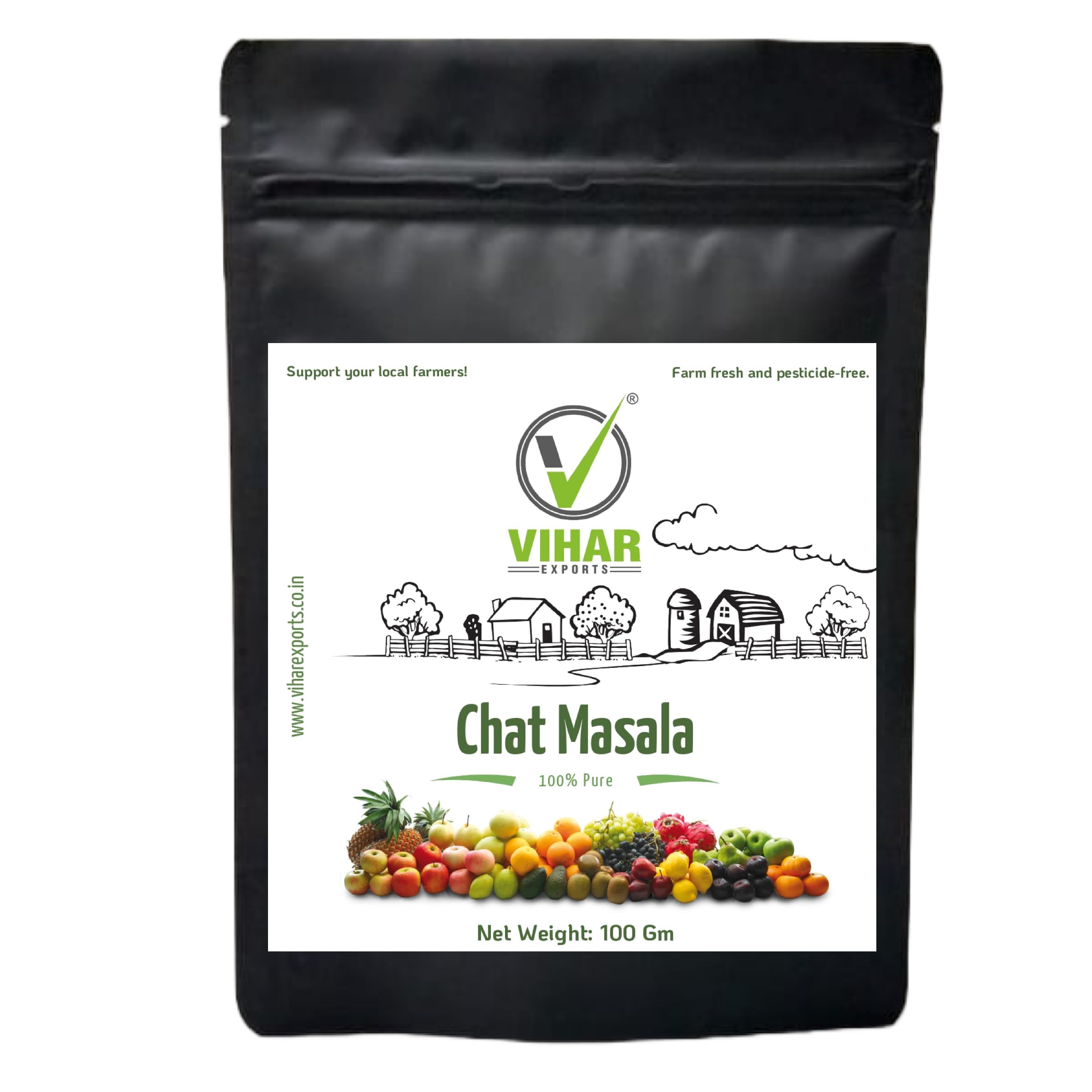 Vihar Exports Chat Masala | Aromatic And Flavourful | Make Your Food Chatpta & Delicious (100g) (B0BTW2MFGW) Amazon Price History, Amazon Price Tracker