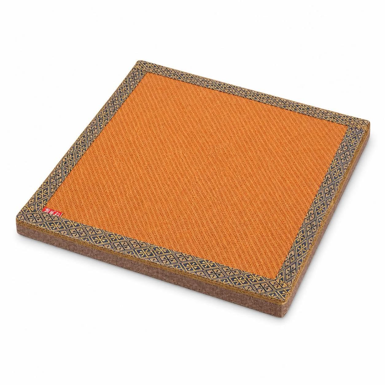 Cojín para silla comedor alivio lumbar, palma dura firmeza 45x45 cm lino
