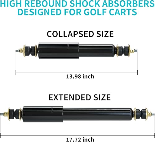 Miniatura 6 de 10L0L Amortiguador delantero trasero para carrito de golf EZGO TXT 1994-up, EZGO Medalist & Marathon 1970-1994, EZGO RXV 2014-up(trasero), OEM #