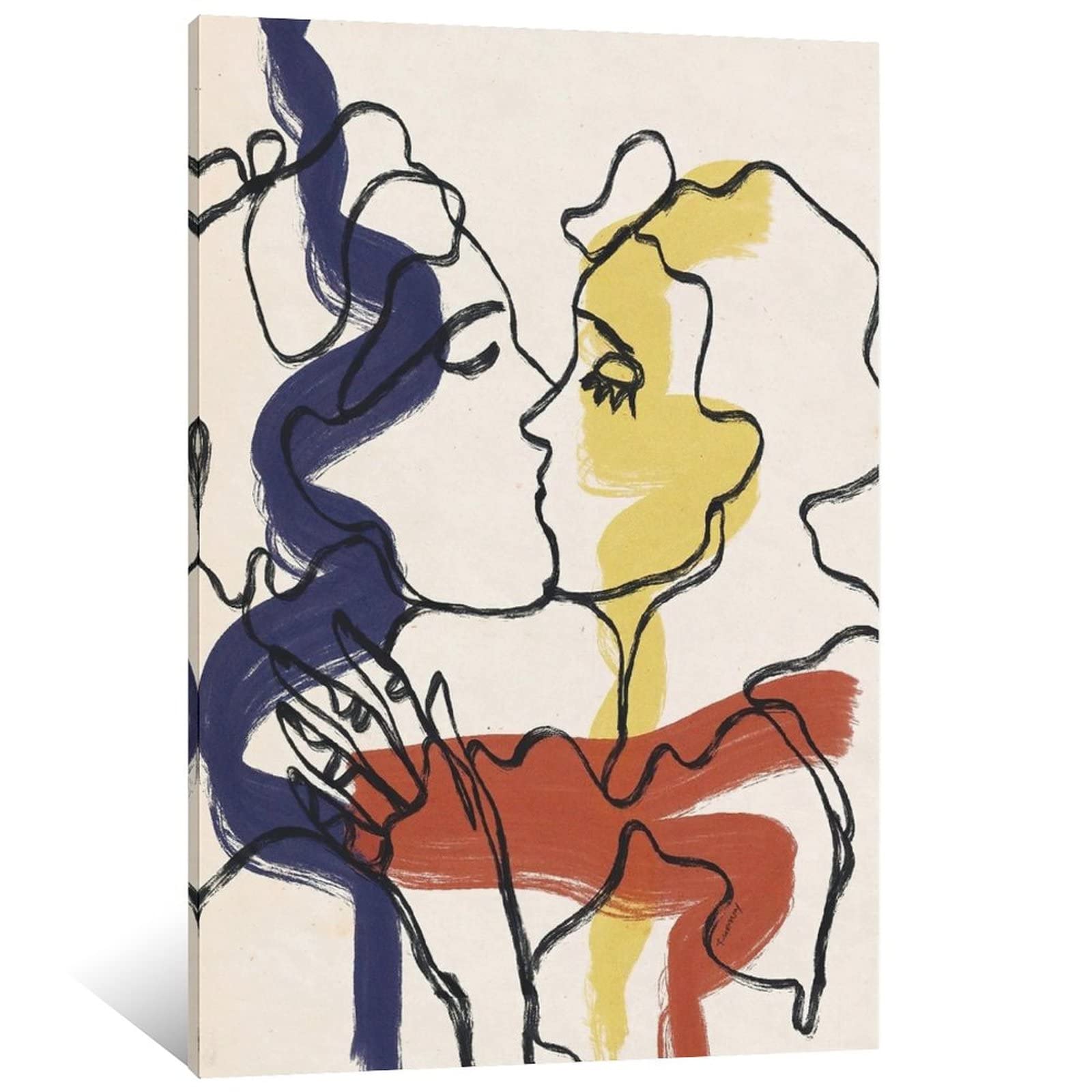 Abstract Kiss Painting
