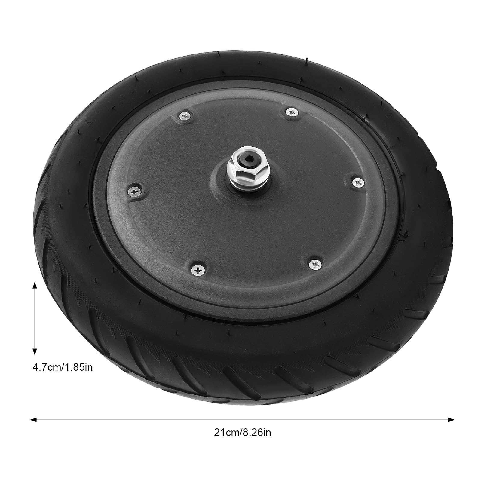 Motore senza spazzole 350 W 36 V | Ruota elettrica Monopattino 21 cm IP54 | Kit motore elettrico Velo 600 rpm 15-25 km/h Carico 100 kg Nero