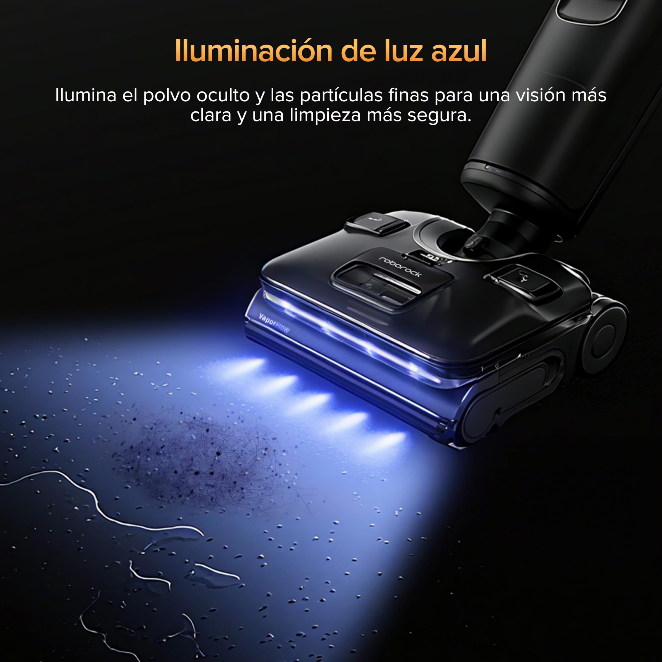 roborock F25 Ultra Aspiradora en seco y húmedo, mopa inalámbrica a Vapor de 180°C, mopa con Agua Caliente de 86°C, Todo en uno, autolimpieza, diseño Plano de 180°, Ruedas con Asistente de IA