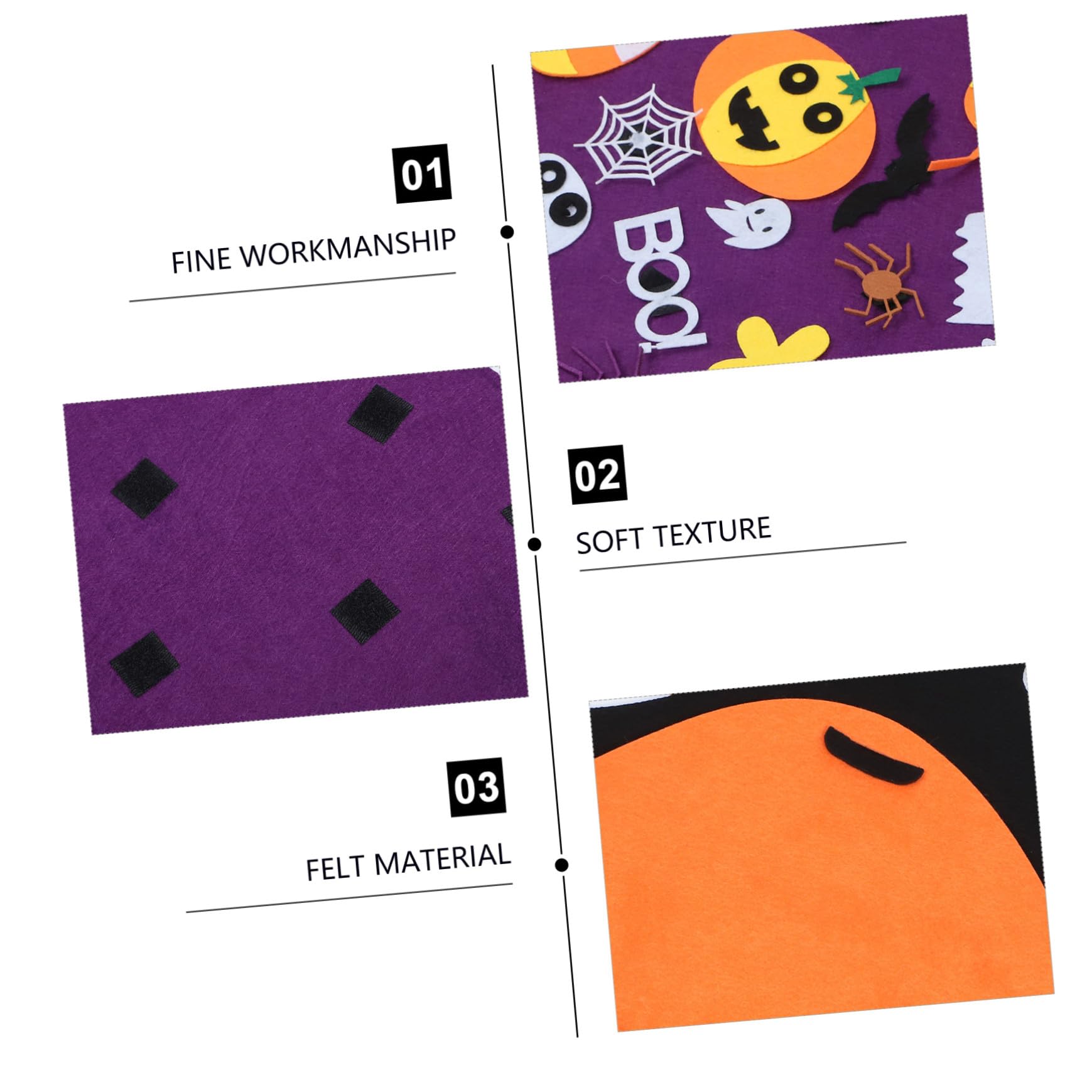 2pezzi Addobbo Di Halloween Feltro Con Ciondolo Forma Di Decorazione Adatta Per Feste e Interni Atmosfera Festiva Duratura e Unica Per La Tua Casa