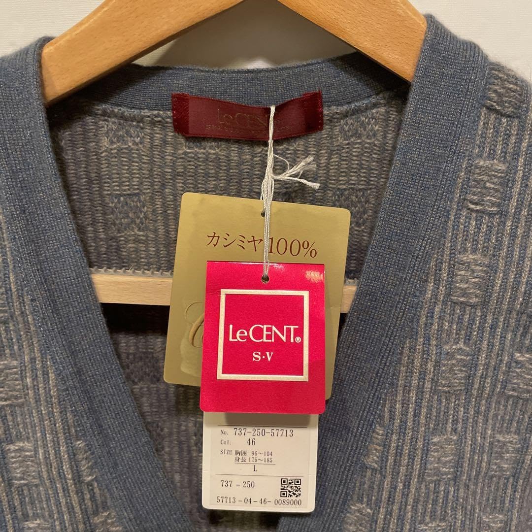 Amazon.co.jp: タグ付 lecent レセント カシミヤ 100% カーディガン  