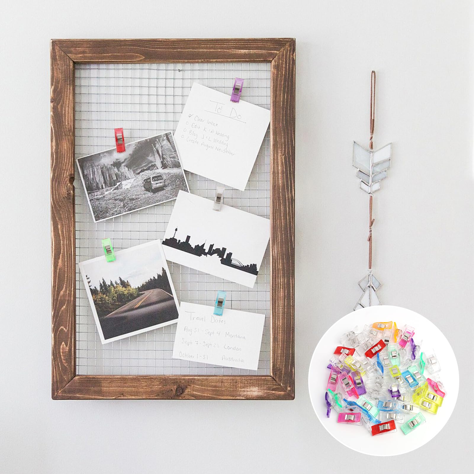 50 Clip Per Cucito Multifunzionali - Clip Per Tessuto, Fai-Da-Te, 9 Colori - Sostitutive Spilli - Foto 3