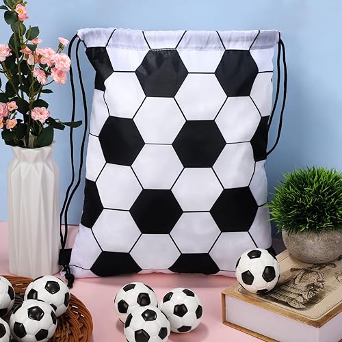 Miniatura 5 de durony Mochila de fútbol con cordón de 12 piezas, bolsa de viaje para almacenamiento y entrenamiento