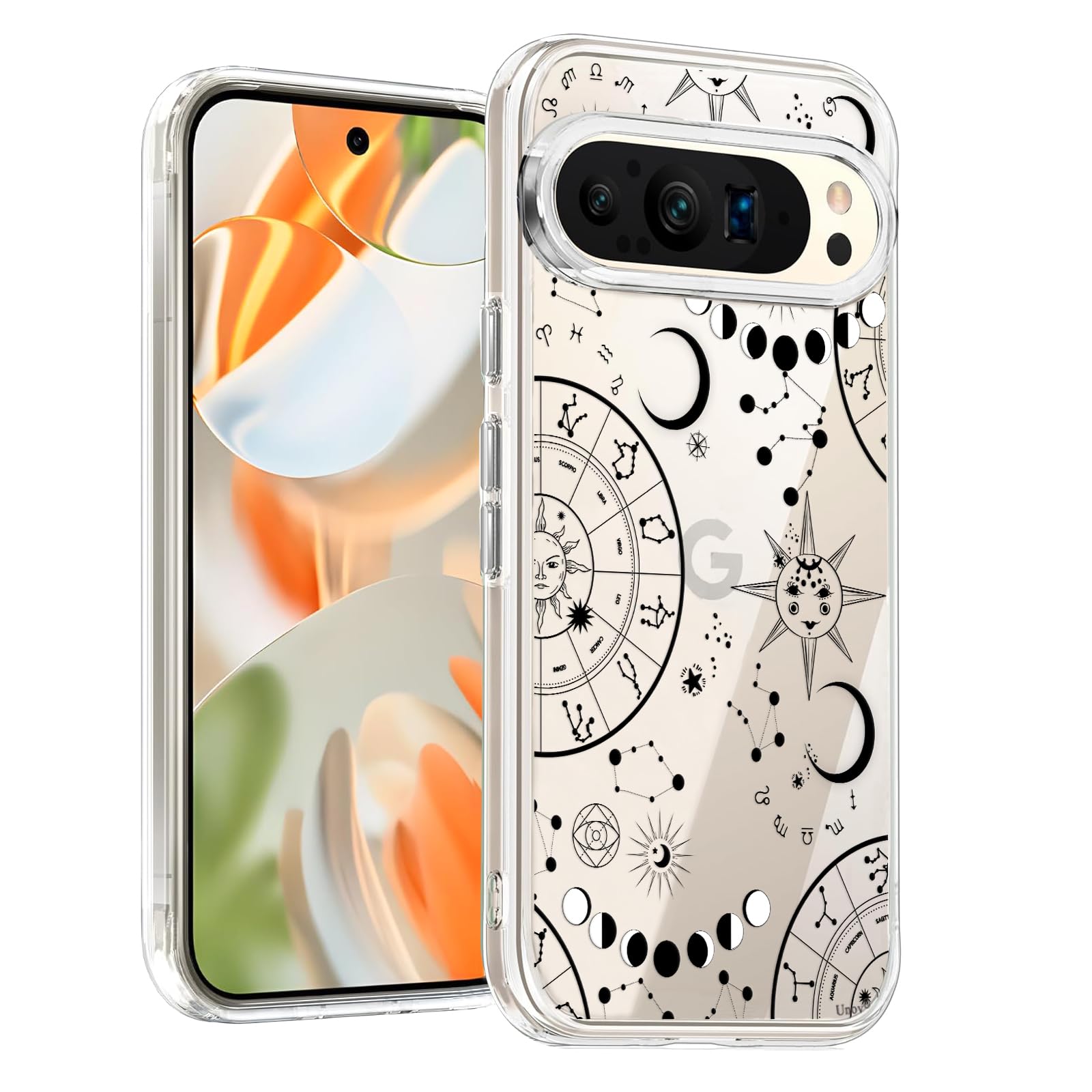 Unov Hülle für Pixel 6a Kristallklare Handyhülle, Stoßfest S