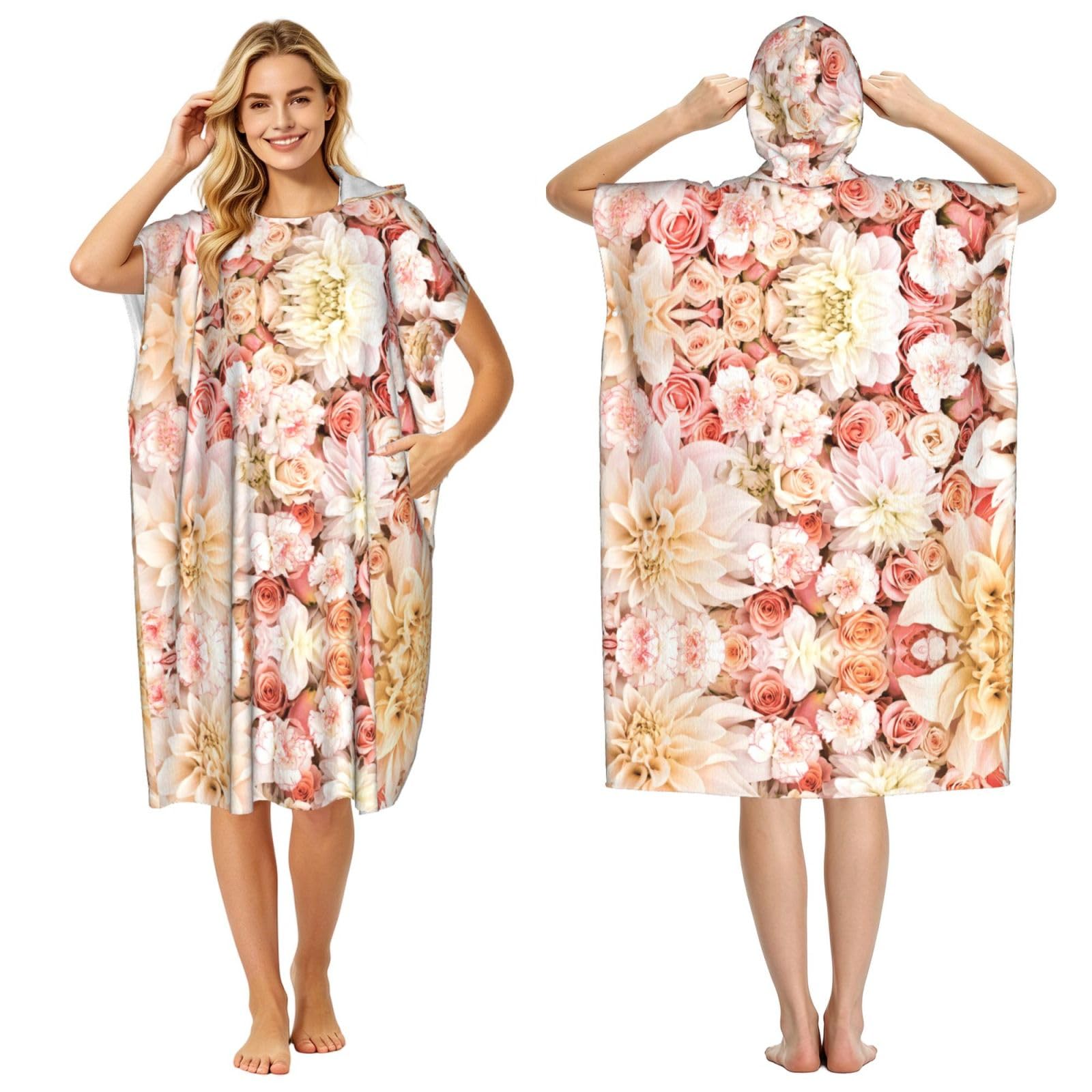 Poncho d'été léger pour le surf et le bain adulte homme femme