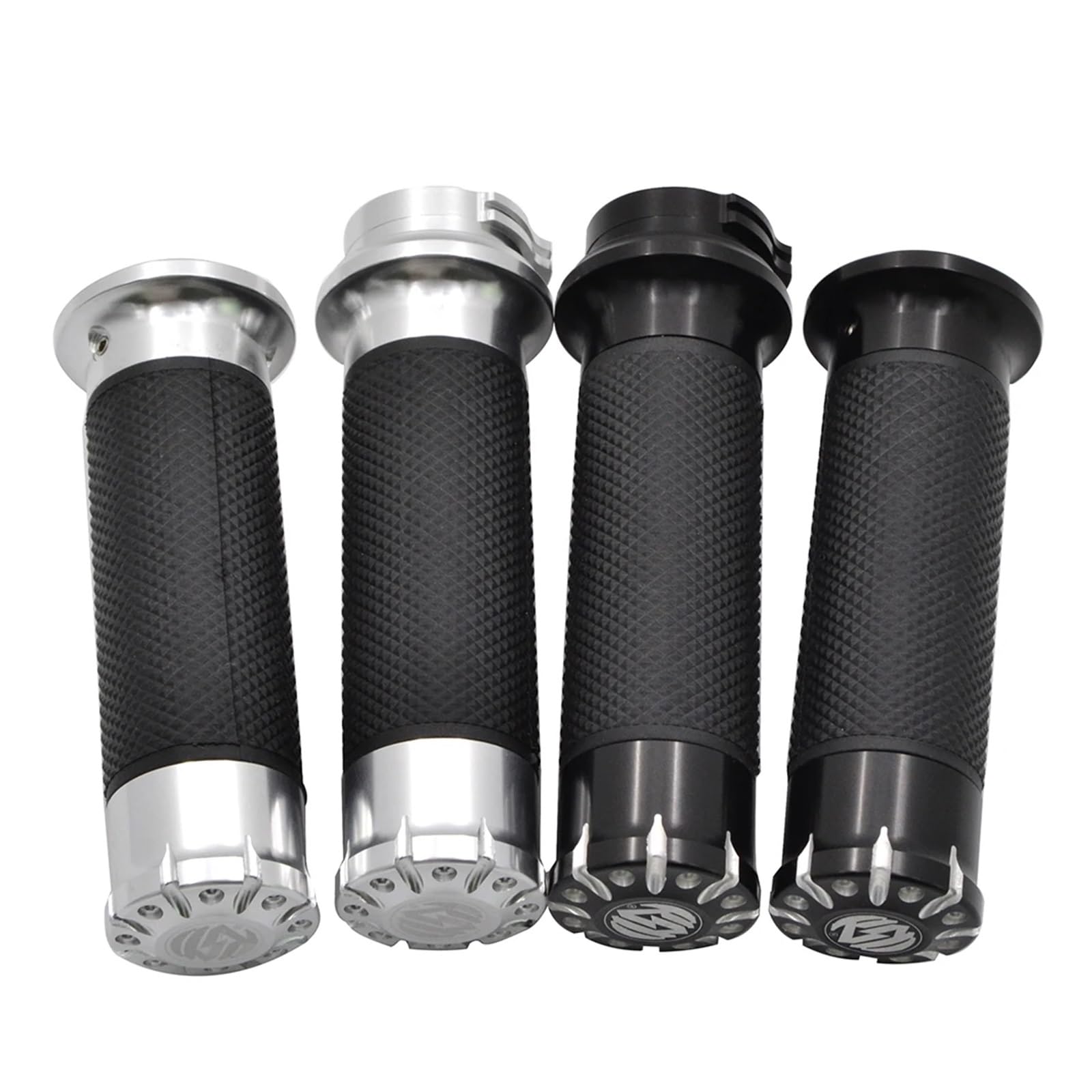 Moto Di Alluminio Di CNC Antiscivolo In Gomma Gel 1 ''25 MILLIMETRI Manubrio Croce Manopole Manubrio Grip Per Har&ley Softail Touring Dyna Manopole manubrio