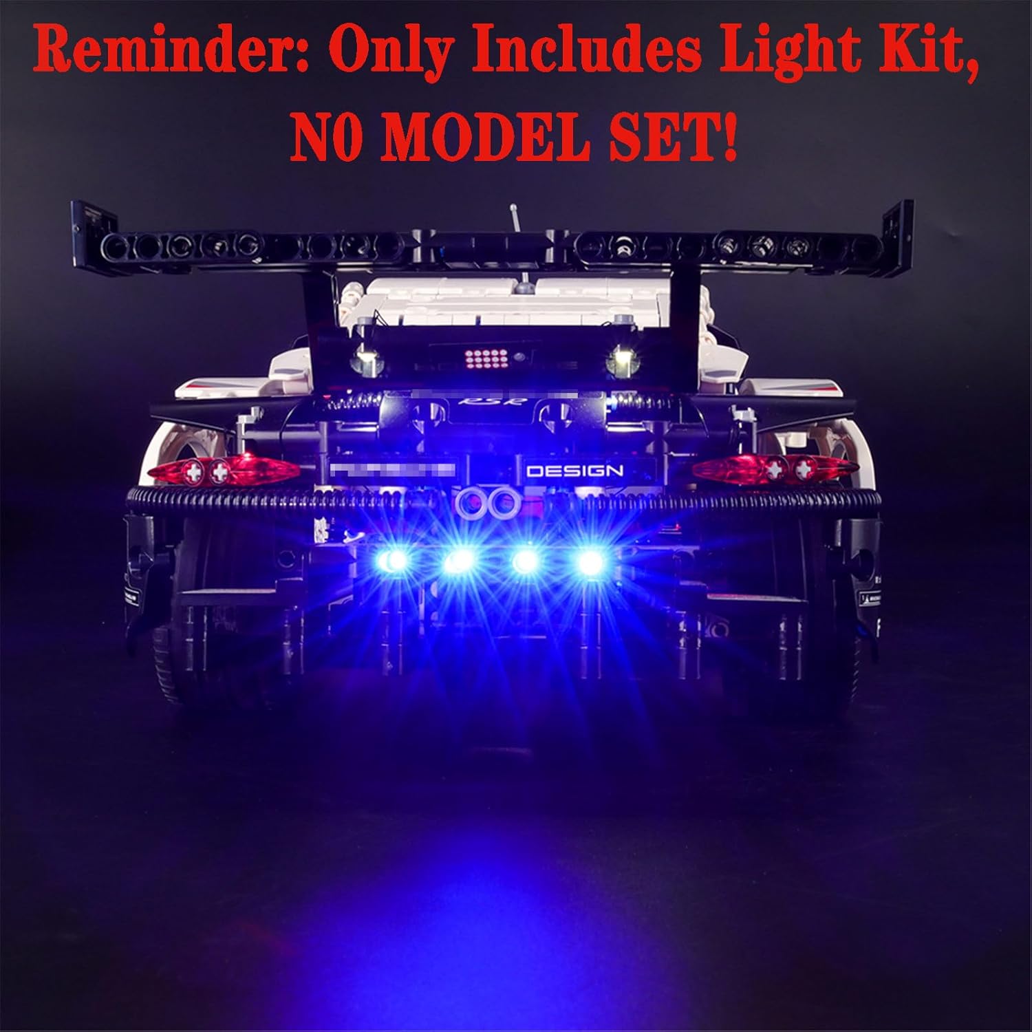 LED Light Set Compatible with Lego 42096 Porsche 911 RSR Technic Building Blocks Model - Model Set NOT Included