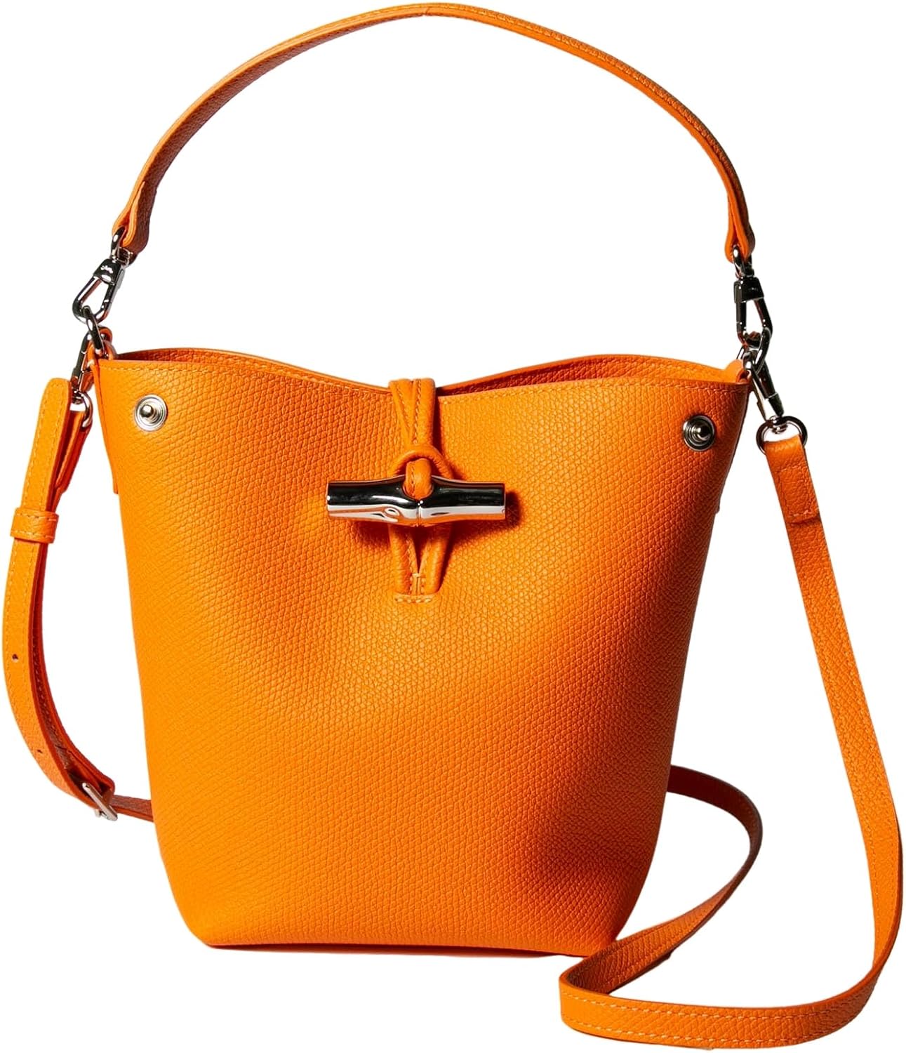 Longchamp10279hfp le roso xsバケットバッグ、オレンジ、フリーサイズ