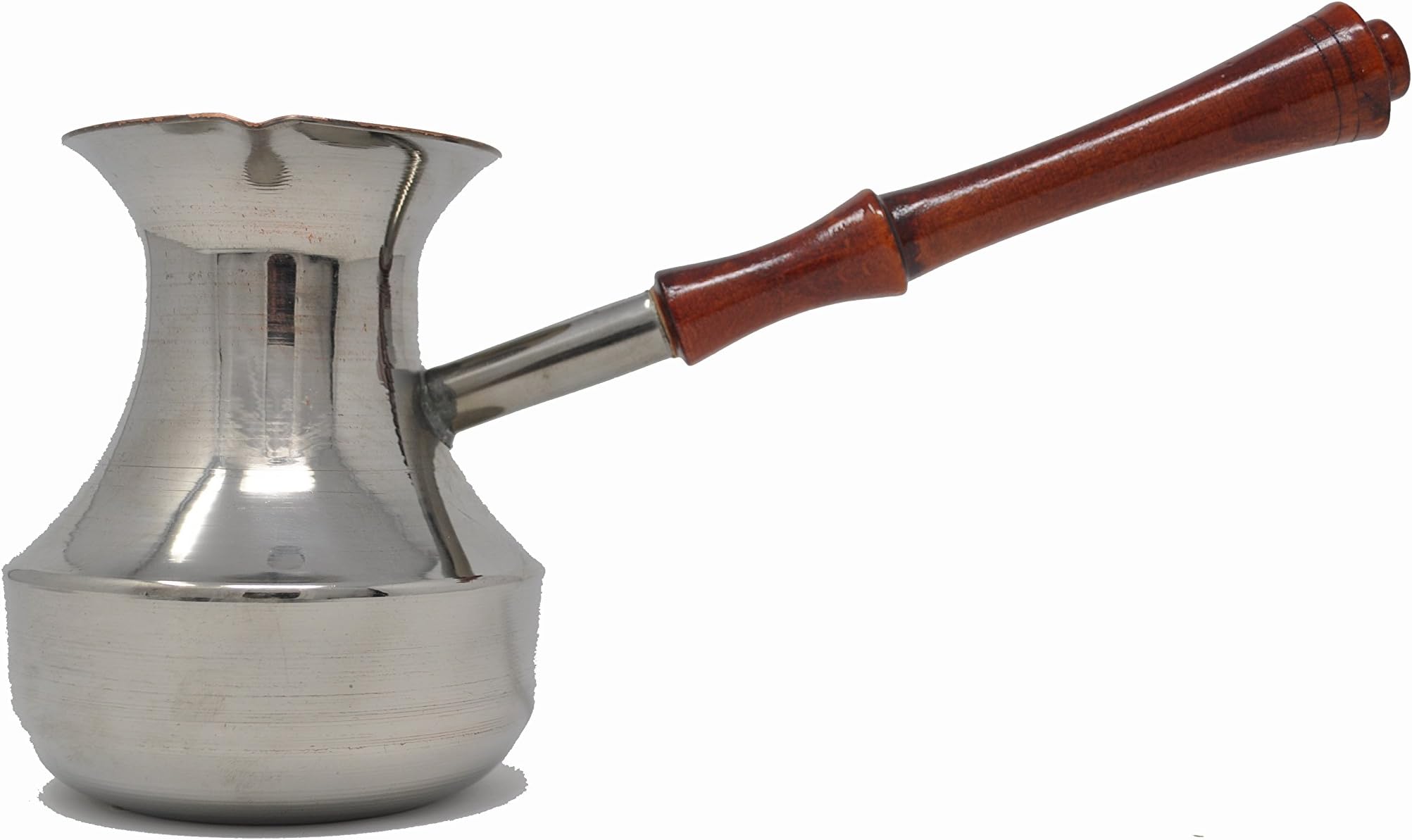 Metal-Coated Copper Coffee-Pot - "Turka" - 390 ml - Suitable for All Cooking Devices Except Induction - At Home or for Camping