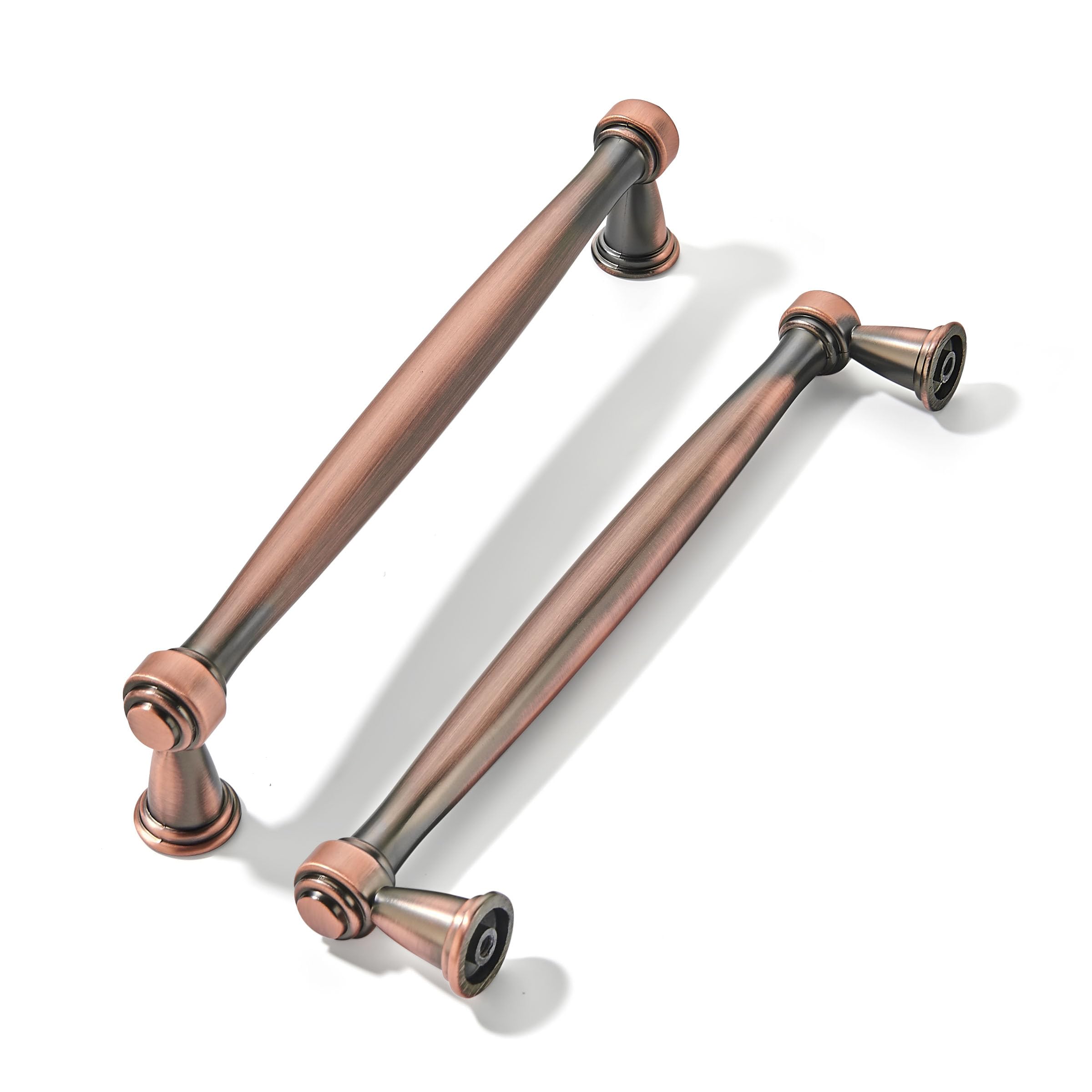 Khtumeware - 80212 Brushed Antique Copper Cabinet Pulls CTC 5 in (128 mm) 10 Pack