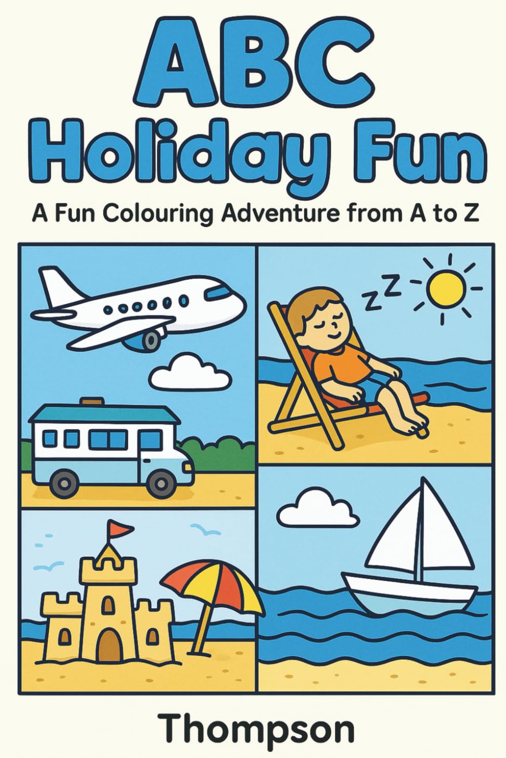 ABC Holiday Fun: A Fun Colouring Adventure from A to Z (ABC Colour and Learn)