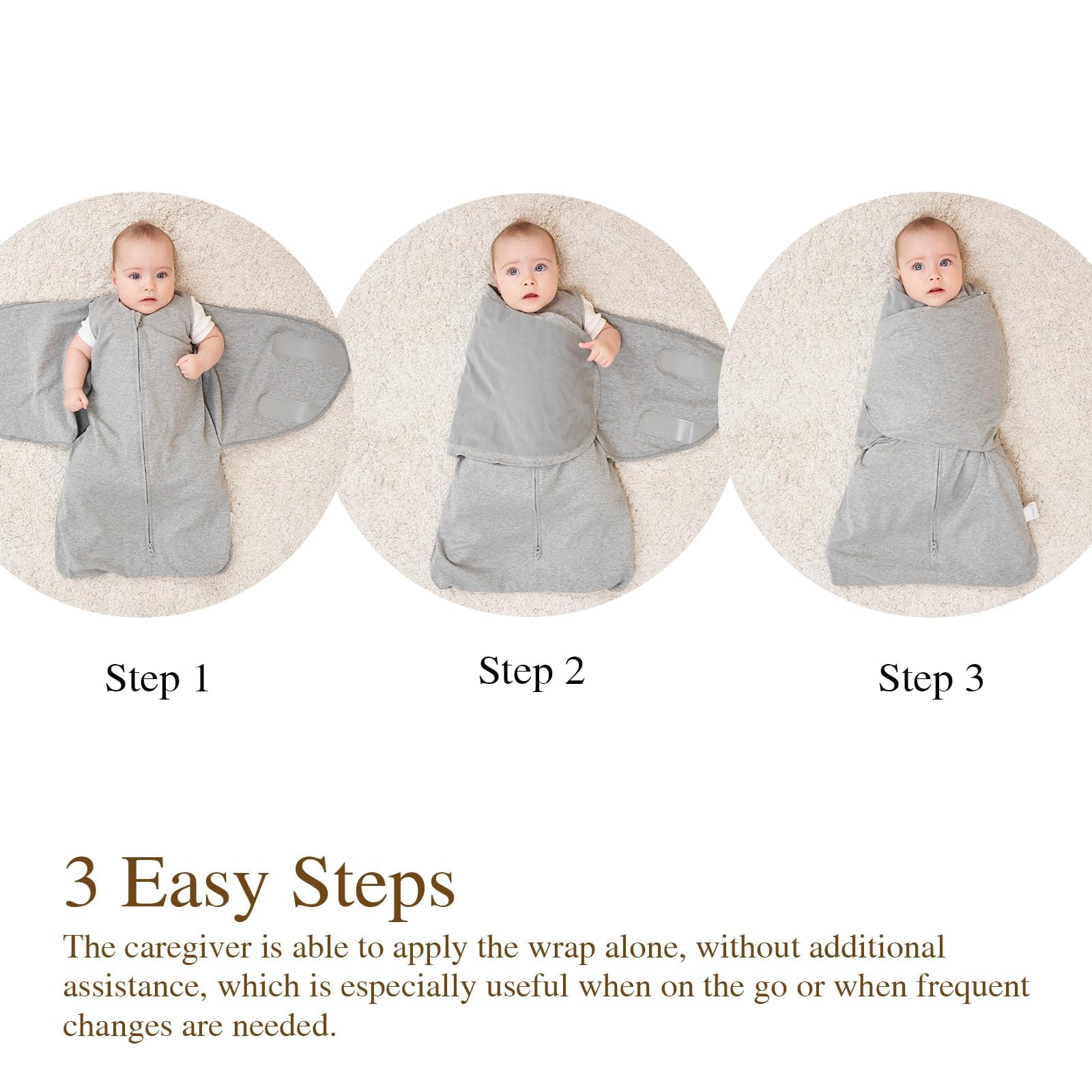 Coperta per neonati e bambini, coperta di transizione 100% cotone, coperta regolabile a 3 vie, TOG 1.0 (triangolo multicolore, 3-6 mesi)