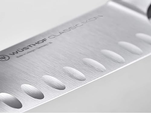 Miniatura 3 de Wüsthof Classic IKON - Cuchillo Santoku de borde hueco de 7 pulgadas y cuchillo clásico IKON de 35 pulgadas